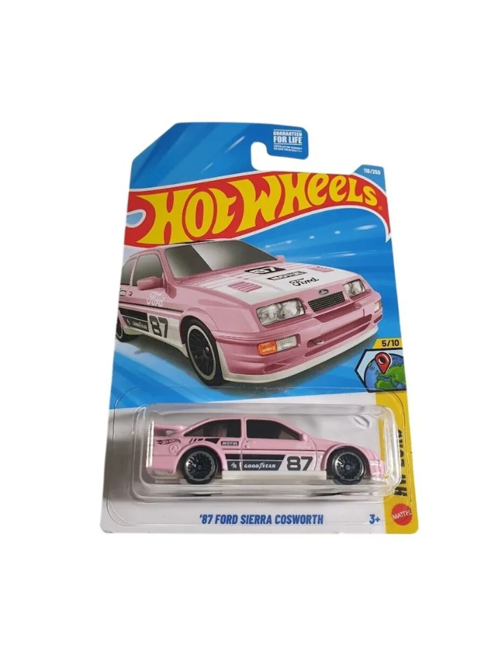 Hot Wheels 87 Ford Sierra Cosworth Pink HW Euro Mattel Collectible Diecast Gift